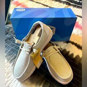 Hey Dude Wendy's Sparkling White, Size 8, NWT